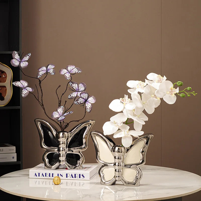 Butterfly Flower Vase - handmade