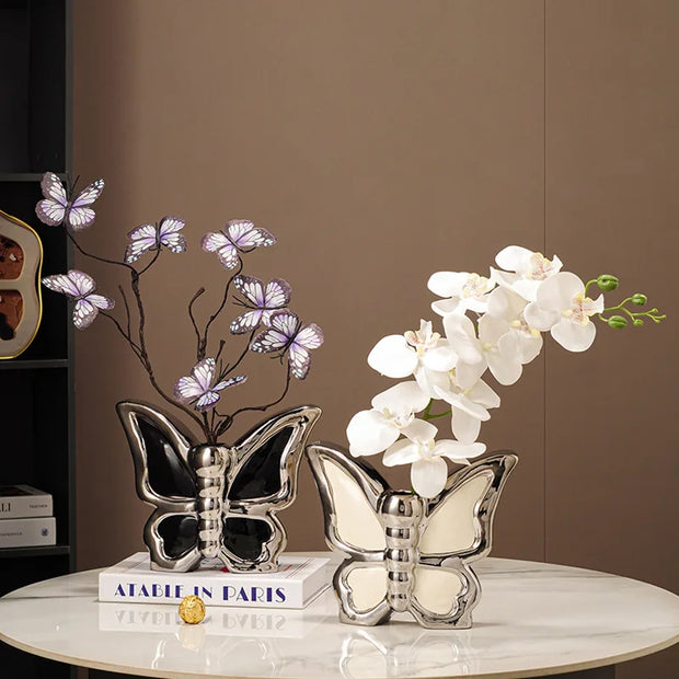 Butterfly Flower Vase - handmade