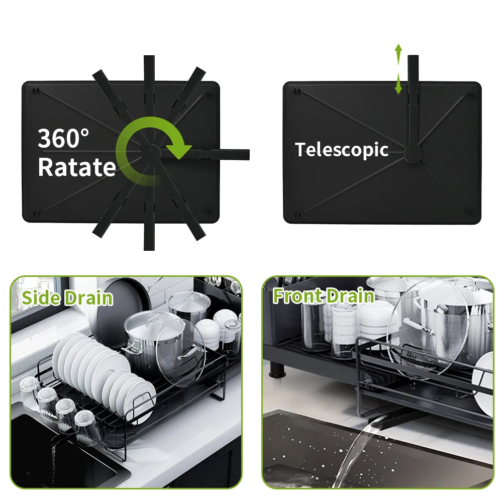 Extendable Kitchen Dish Drainer - handmade