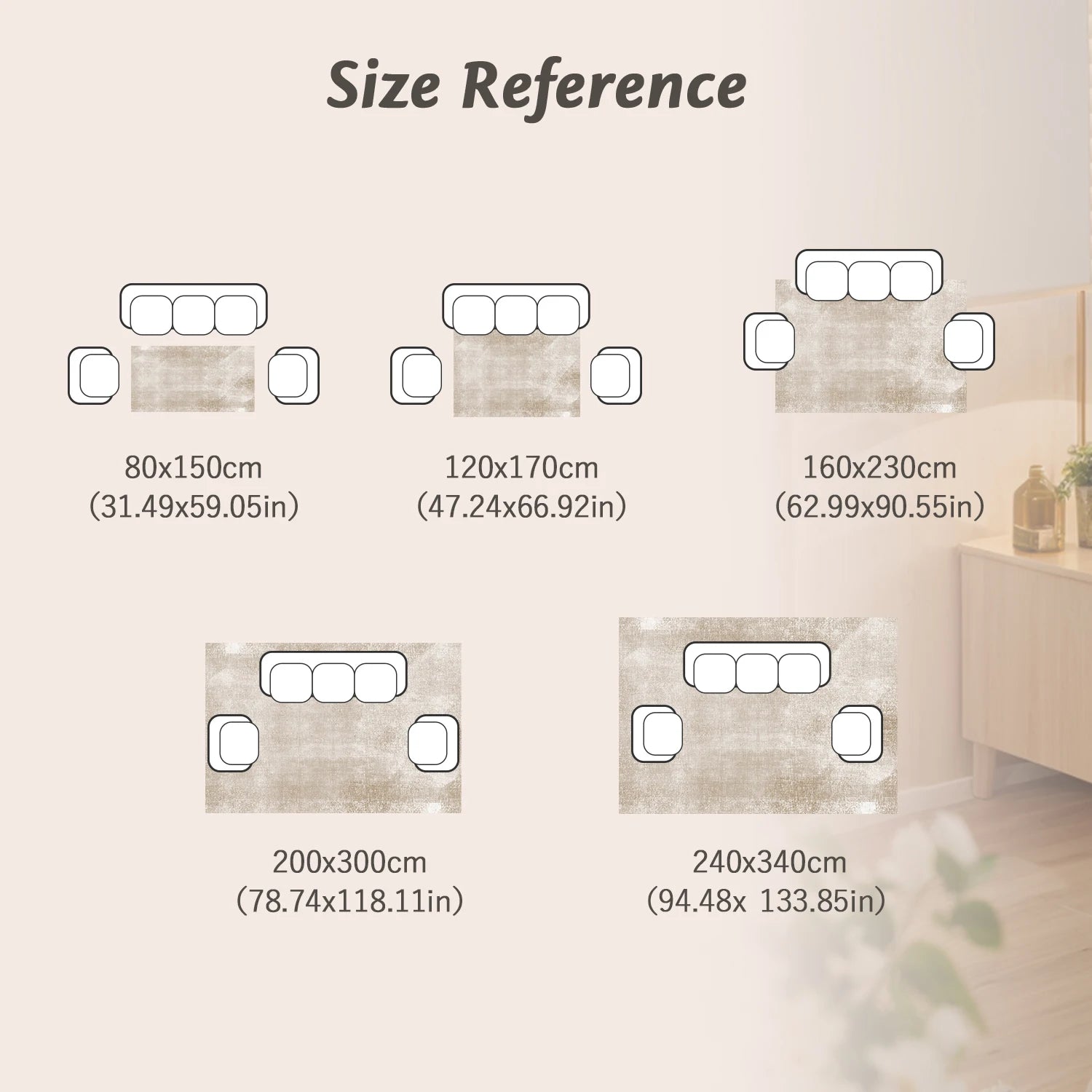 Washable Ornate Floor Rug - handmade