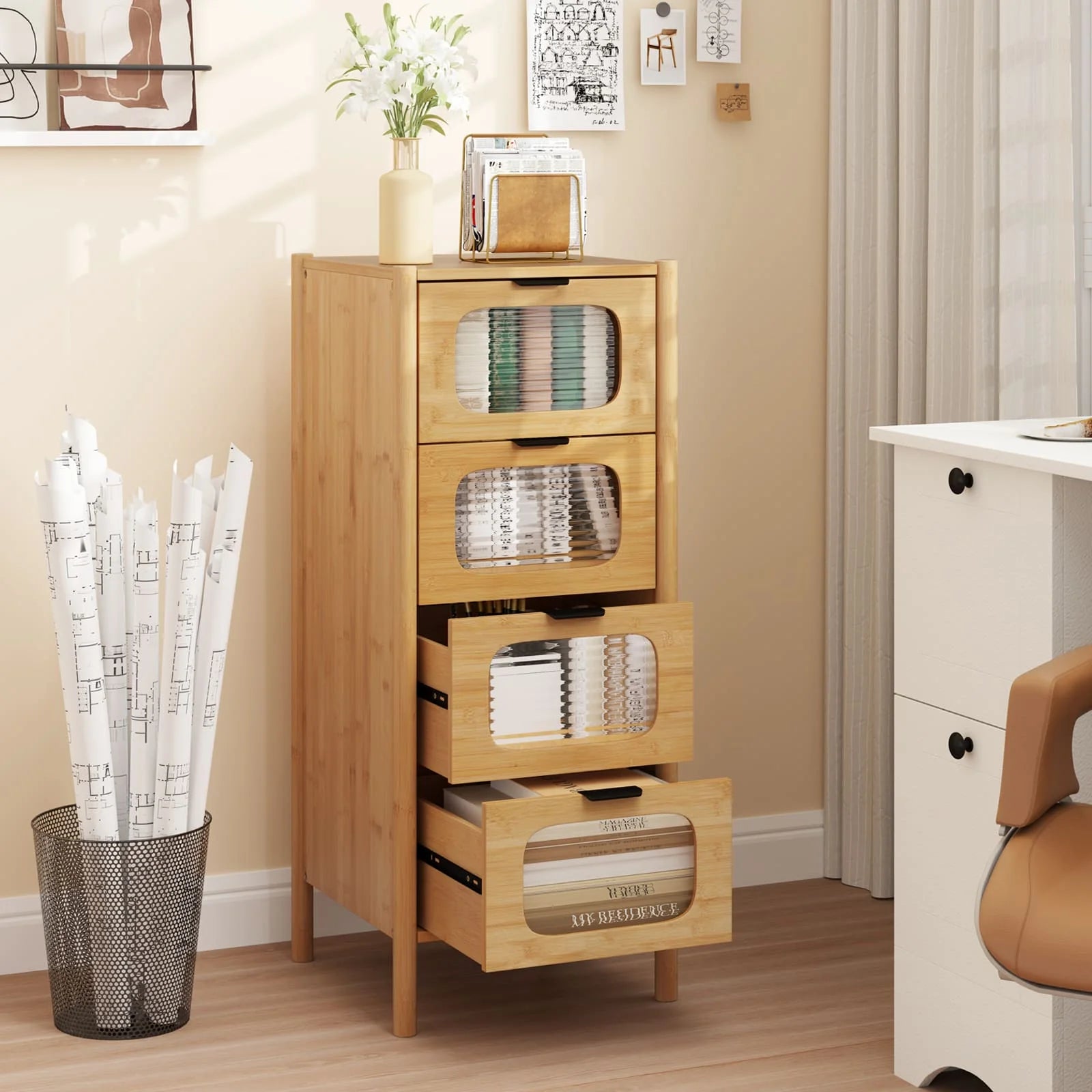 Bamboo Storage Cabinet - handmade
