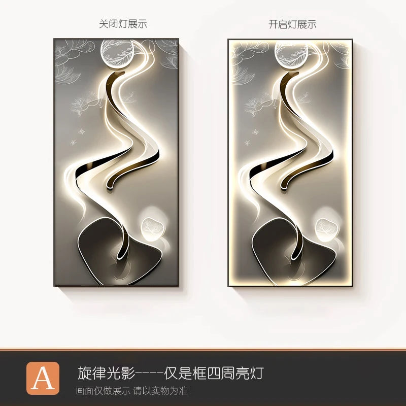 Crystal Painting LED Wall Lamp - handmade