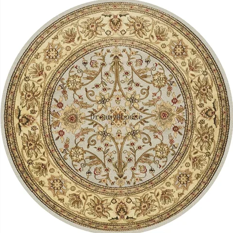 Retro Boho Round Area Rug 3 - handmade