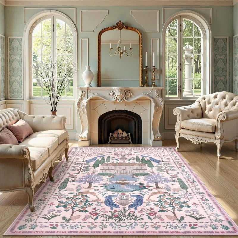 Modern Abstract Living Room Rug - handmade