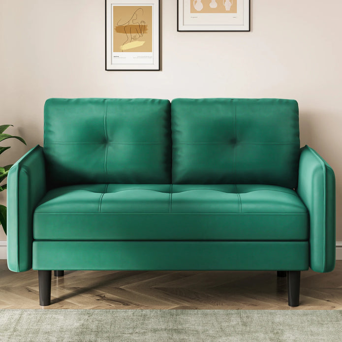 Velvet 2 Seater Sofa - handmade