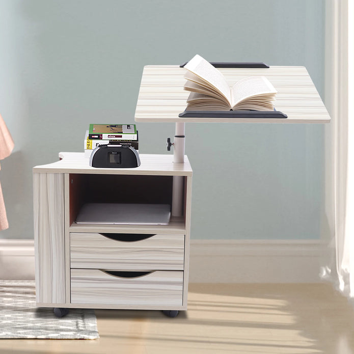 Rolling 360° Rotatable Bedside Table - handmade