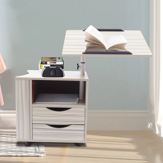 Rolling 360° Rotatable Bedside Table - handmade