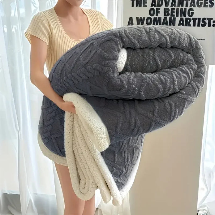 Sherpa Weighted Blanket - handmade