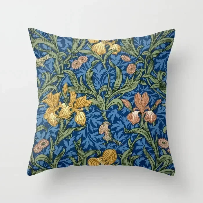 Vintage Flower Pillow Cover - handmade