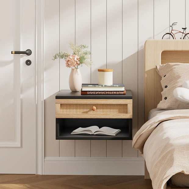 Wall Mounted Floating Bedside Table - handmade