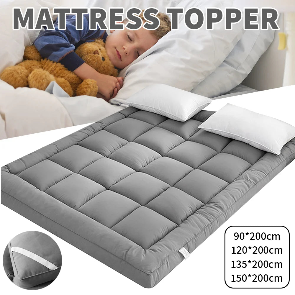 Bed Mattress Foldable Soft Student Dormitory Roll Up Floor Tatami Mat Extra Thick Bed Mattress 3D fiber Bed Topper Feather Down - handmade