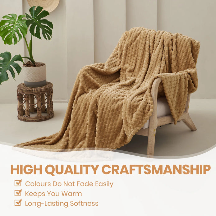 Soft Plush Fleece Blanket - handmade