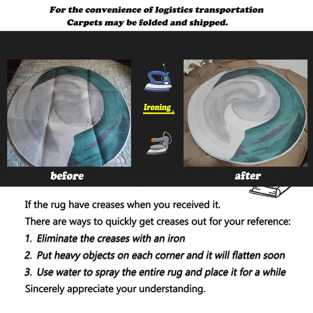 Children’s Cartoon Floor Mat - handmade