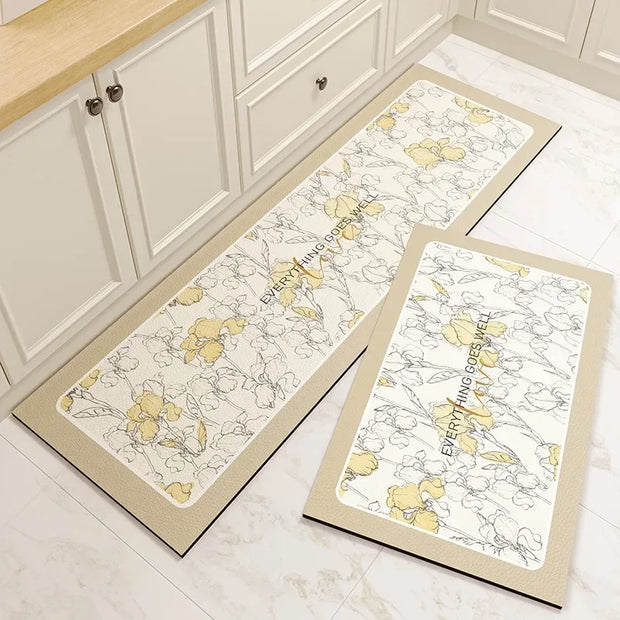 Waterproof Non-Slip Oil-Proof Vinyl Rug - handmade