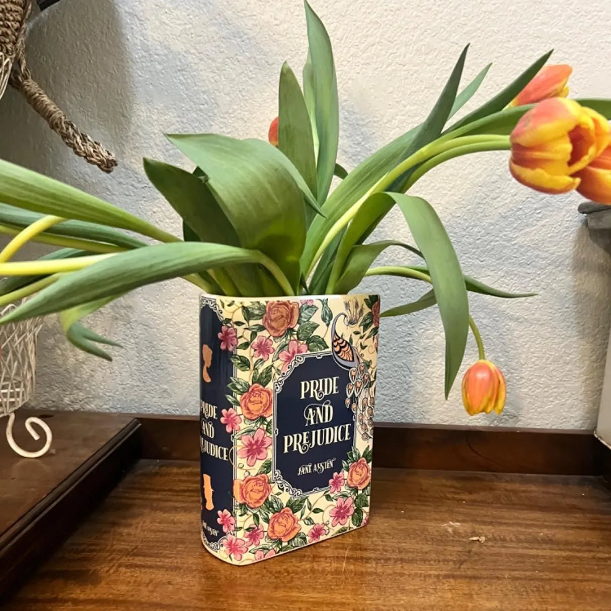 Ceramic Book Vase - handmade