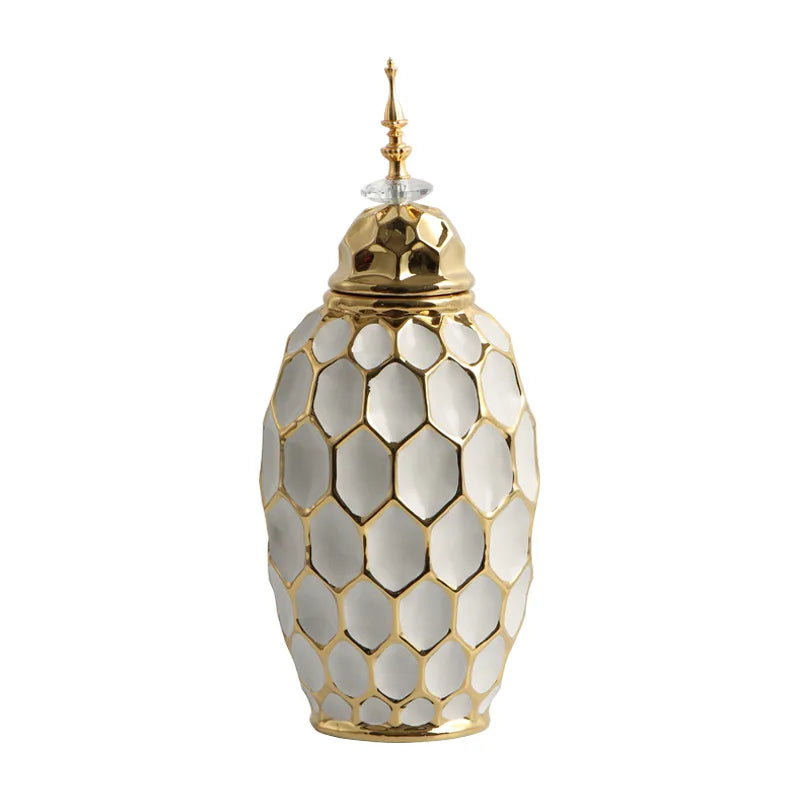 Porcelain Ginger Jar - handmade