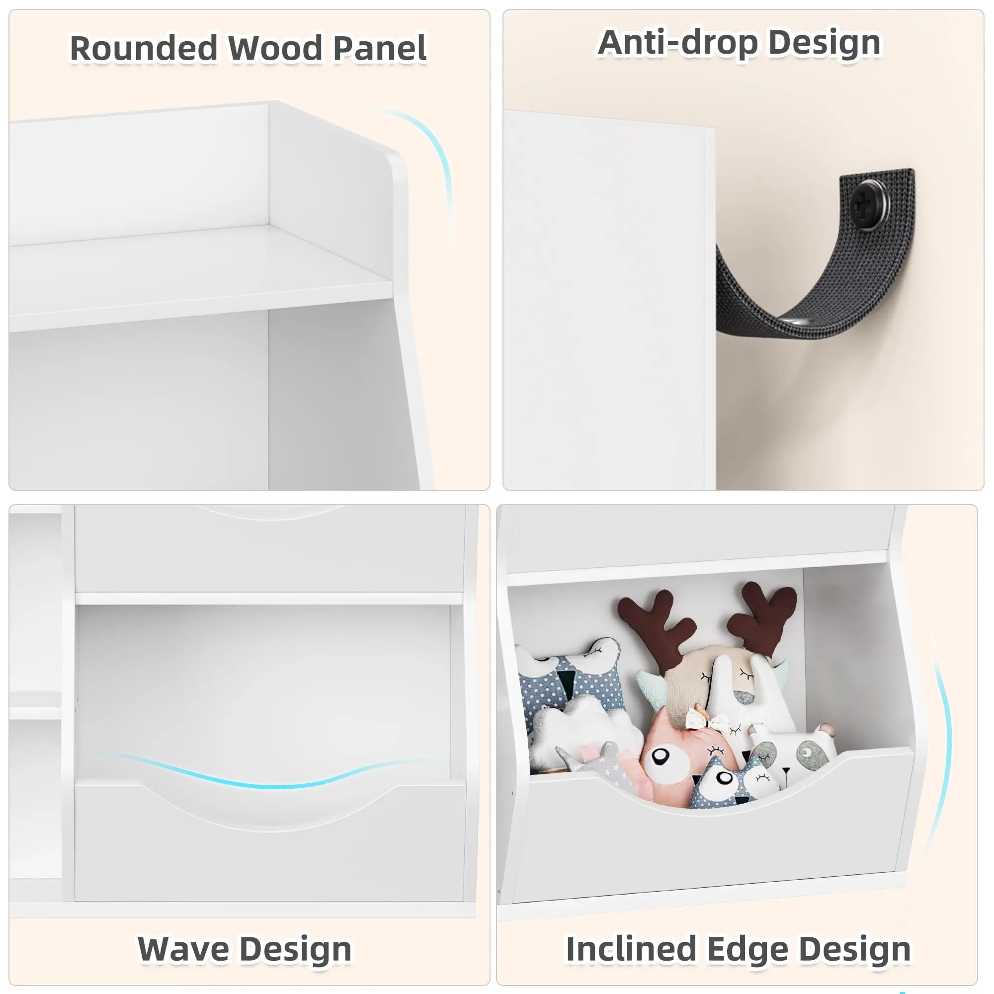 Kids Bookshelf Cabinet - handmade