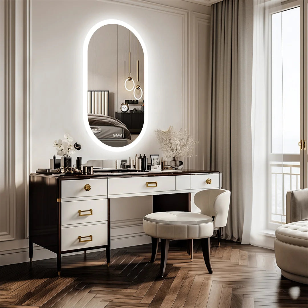 Backlit Bathroom Mirror - handmade