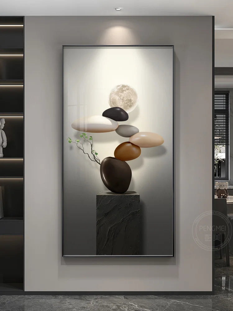 Crystal Painting LED Wall Lamp - handmade