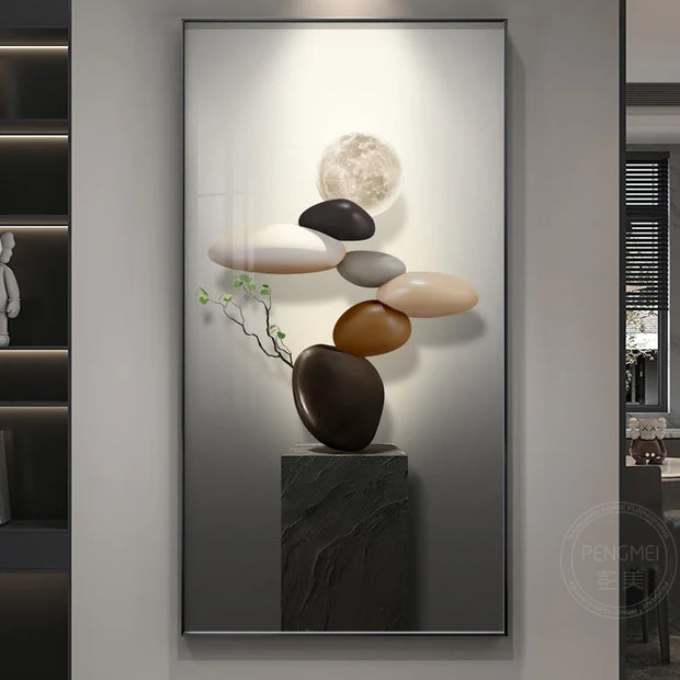 Crystal Painting LED Wall Lamp - handmade