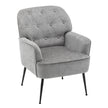 Modern classic upholstered lounge chair living room bedroom single sofa dressing chair - handmade
