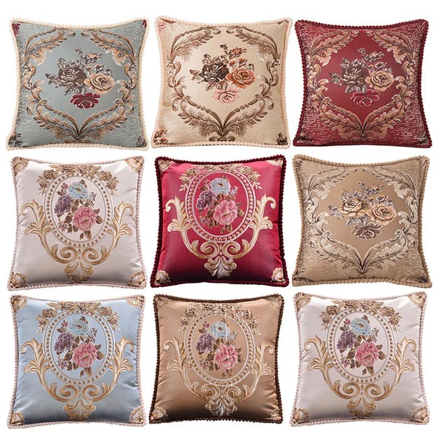 Luxury Embroidered Cushion Cover - handmade