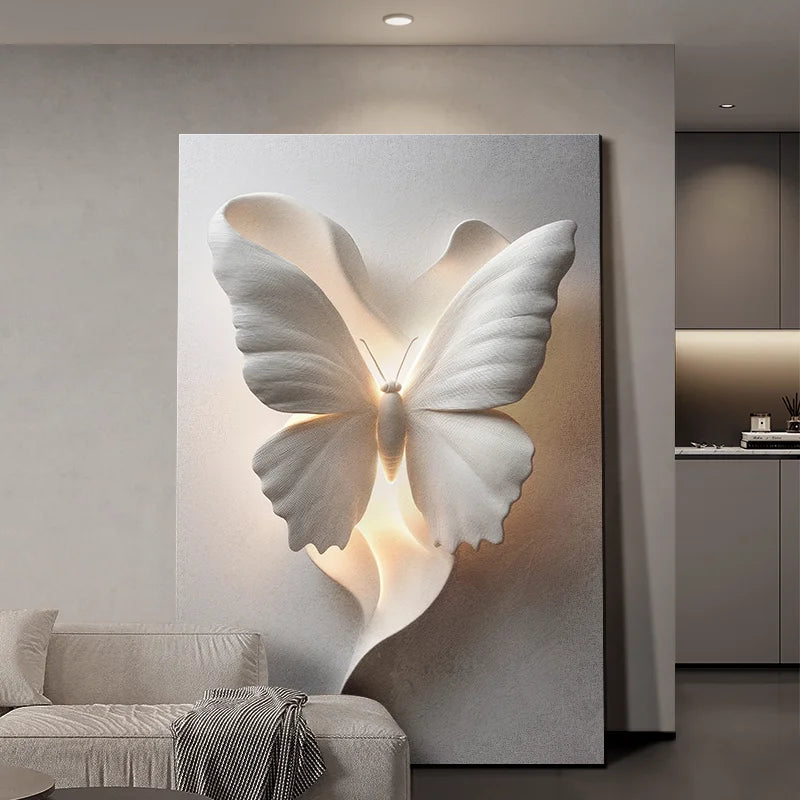 Butterfly LED Wall Mural Lamp - handmade