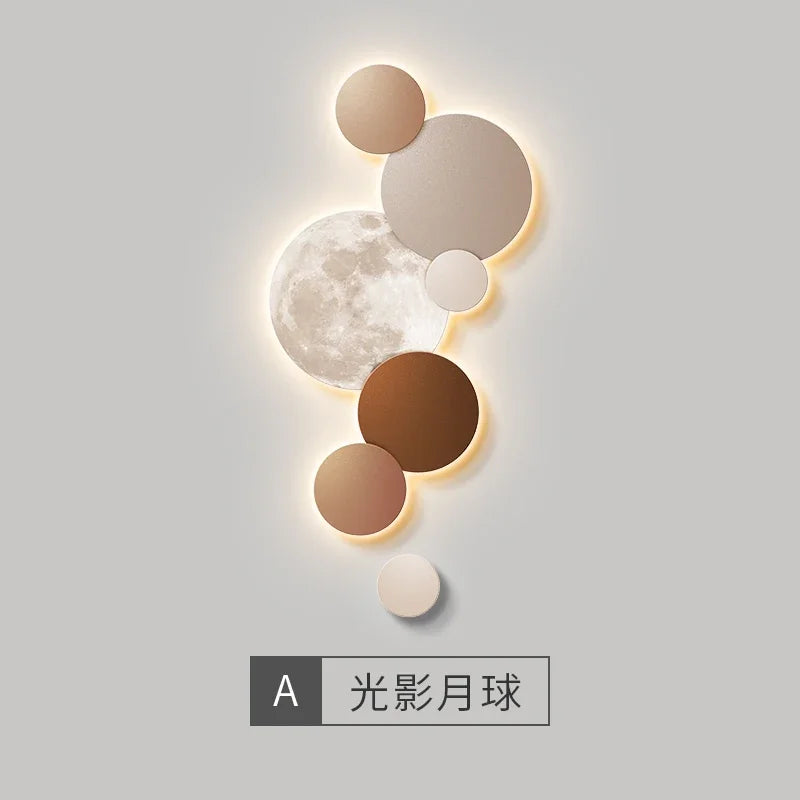 Modern LED Wall Lamp Painting - handmade