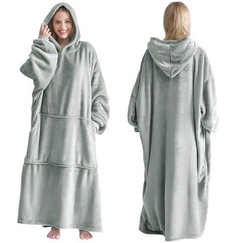 Wearable Sherpa Blanket Hoodie - handmade