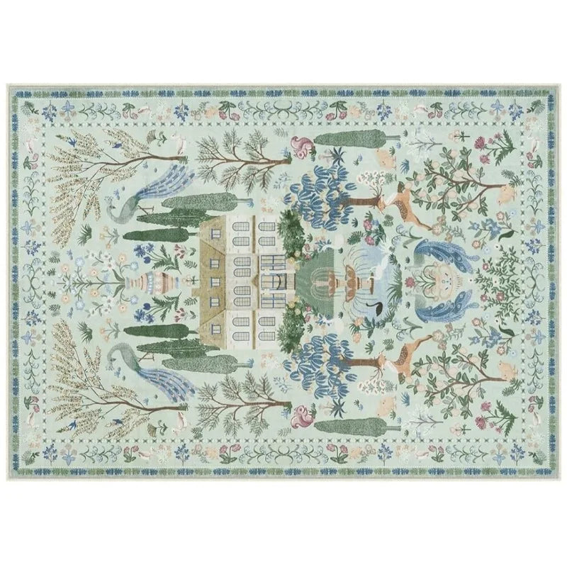 Modern Abstract Living Room Rug - handmade