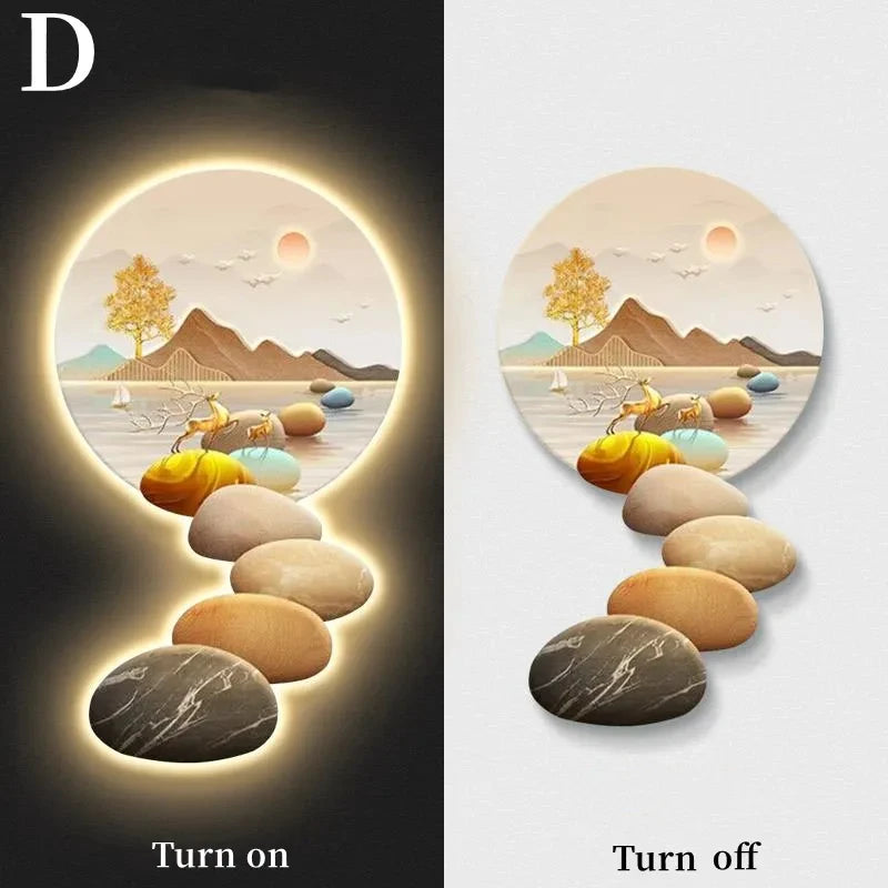 Luxury Nordic LED Wall Lamp - handmade