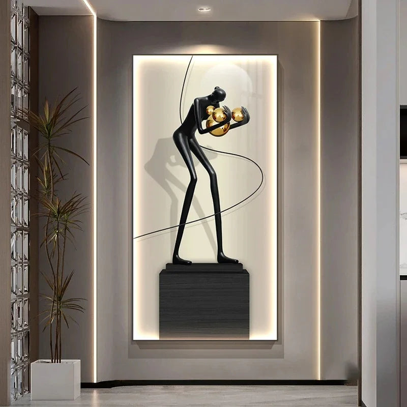 Modern Abstract LED Wall Lamp - handmade