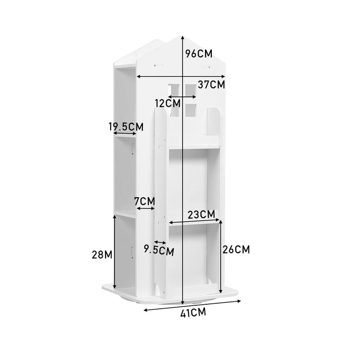 Rotating Kids Bookshelf - handmade