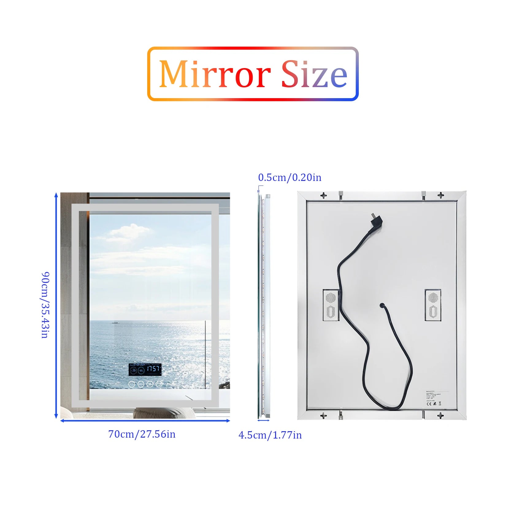 Full-Length Bathroom Mirror - handmade