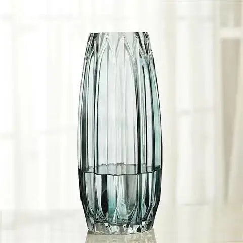 Transparent Glass Vase - handmade