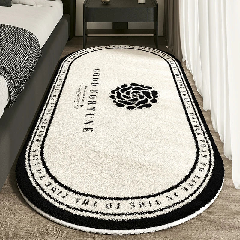 Cashmere Imitation Bed Rug - handmade
