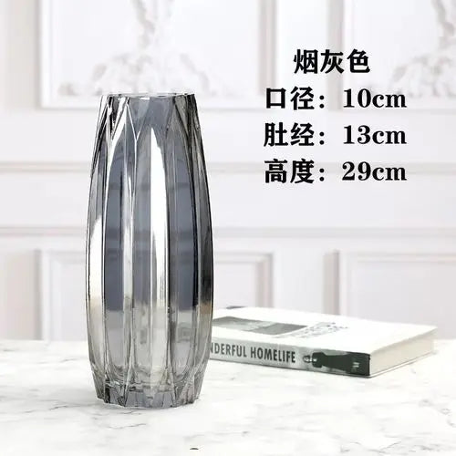 Transparent Glass Vase - handmade