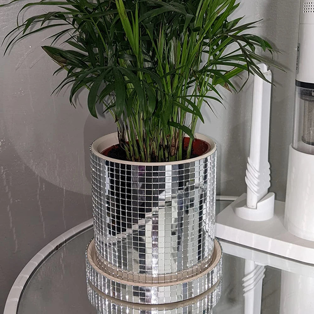 Disco Ball Planter - handmade