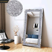 Large Crystal Rhinestone Wall Mirror - handmade