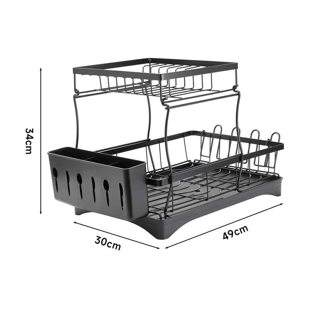 Black Kitchen Dish Rack - handmade