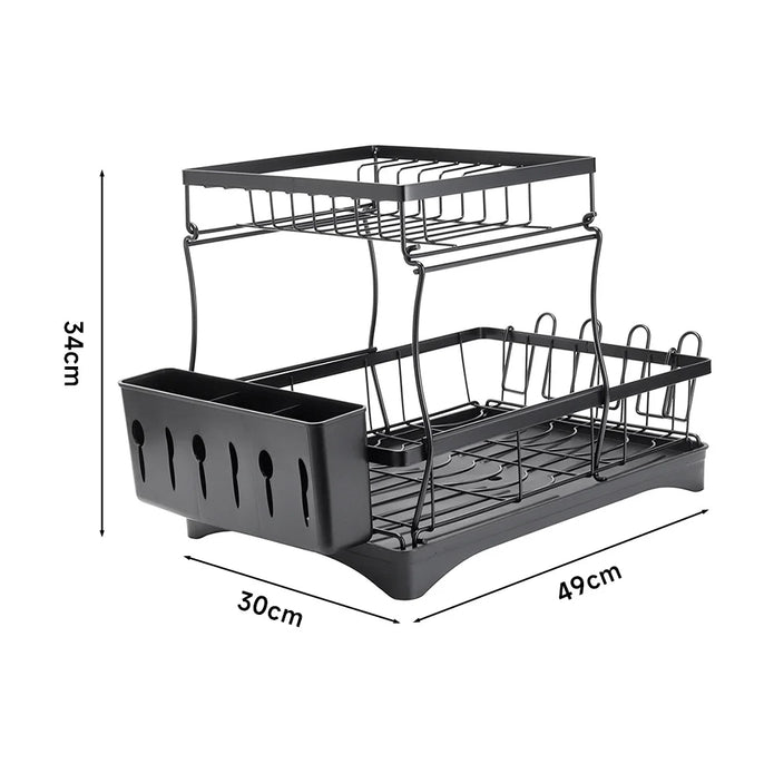 Black Kitchen Dish Rack - handmade