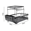 Black Kitchen Dish Rack - handmade