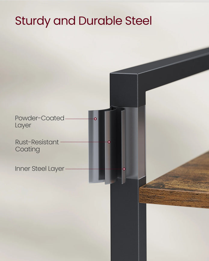 VASAGLE 4-Tier Bookshelf - handmade