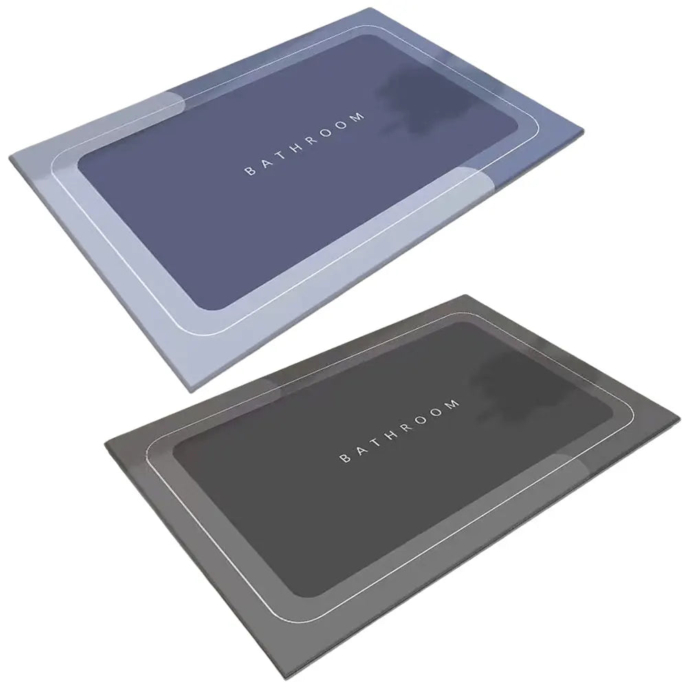 Water-Absorbing Bathroom Mat - handmade