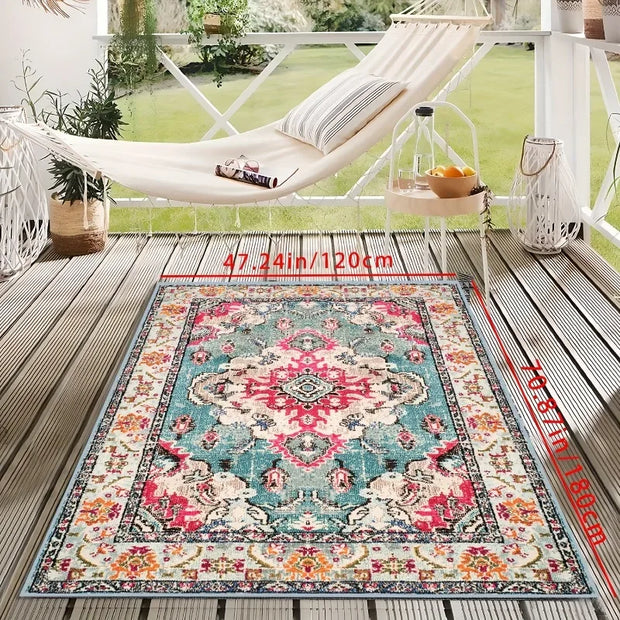 VIKAMA Outdoor Carpet, Summer Rv Camping Convenient Floor Mat, Garden Lawn Picnic Carpet, Foldable And Machine Washable