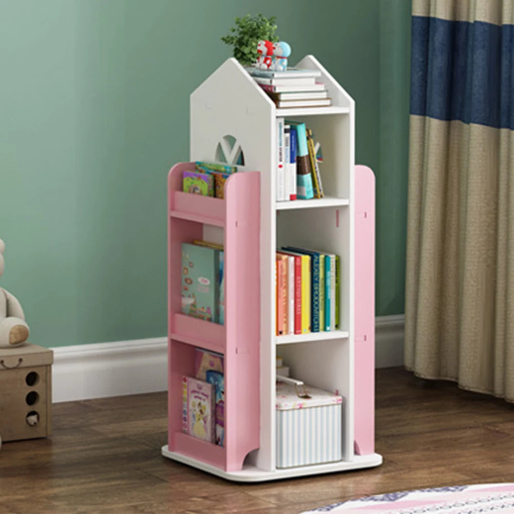 Rotating Kids Bookshelf - handmade