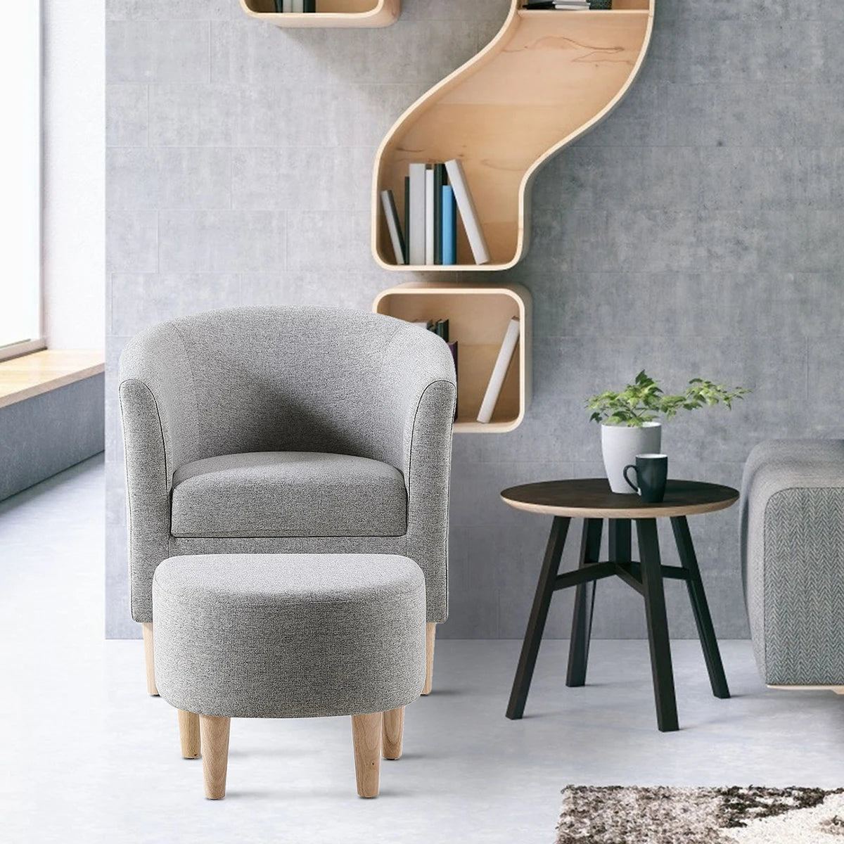 Vintage Solid Wood Armchair - handmade