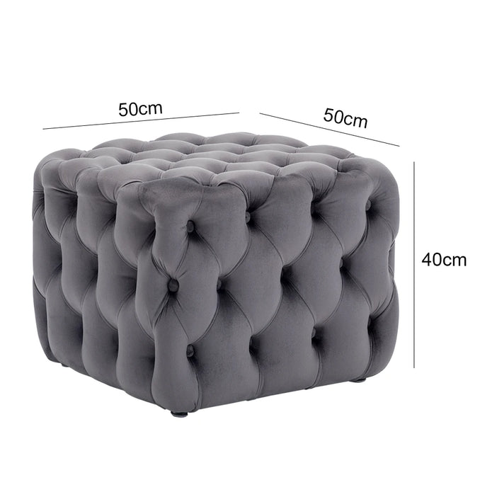 Square Footstool Cushion - handmade