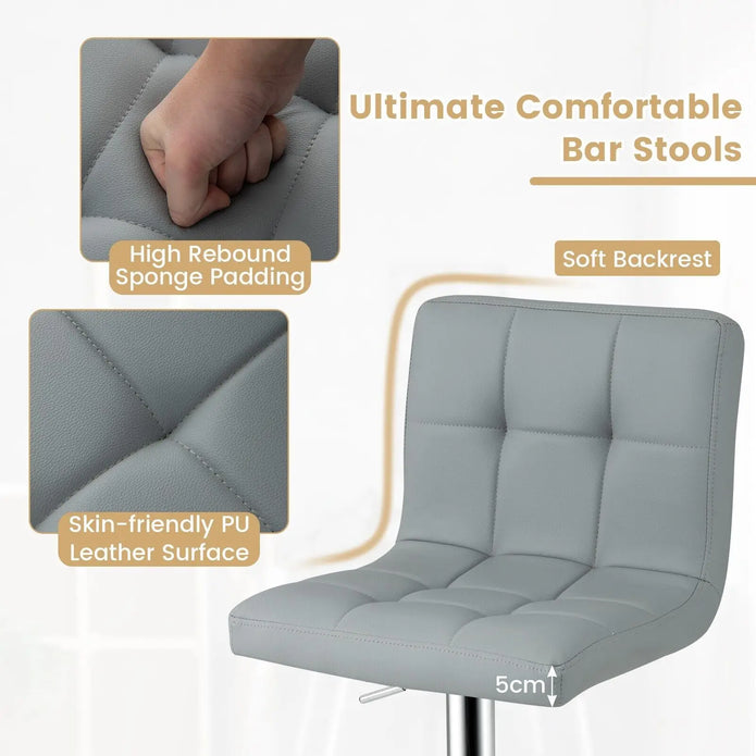 Adjustable Height Bar Stool - handmade