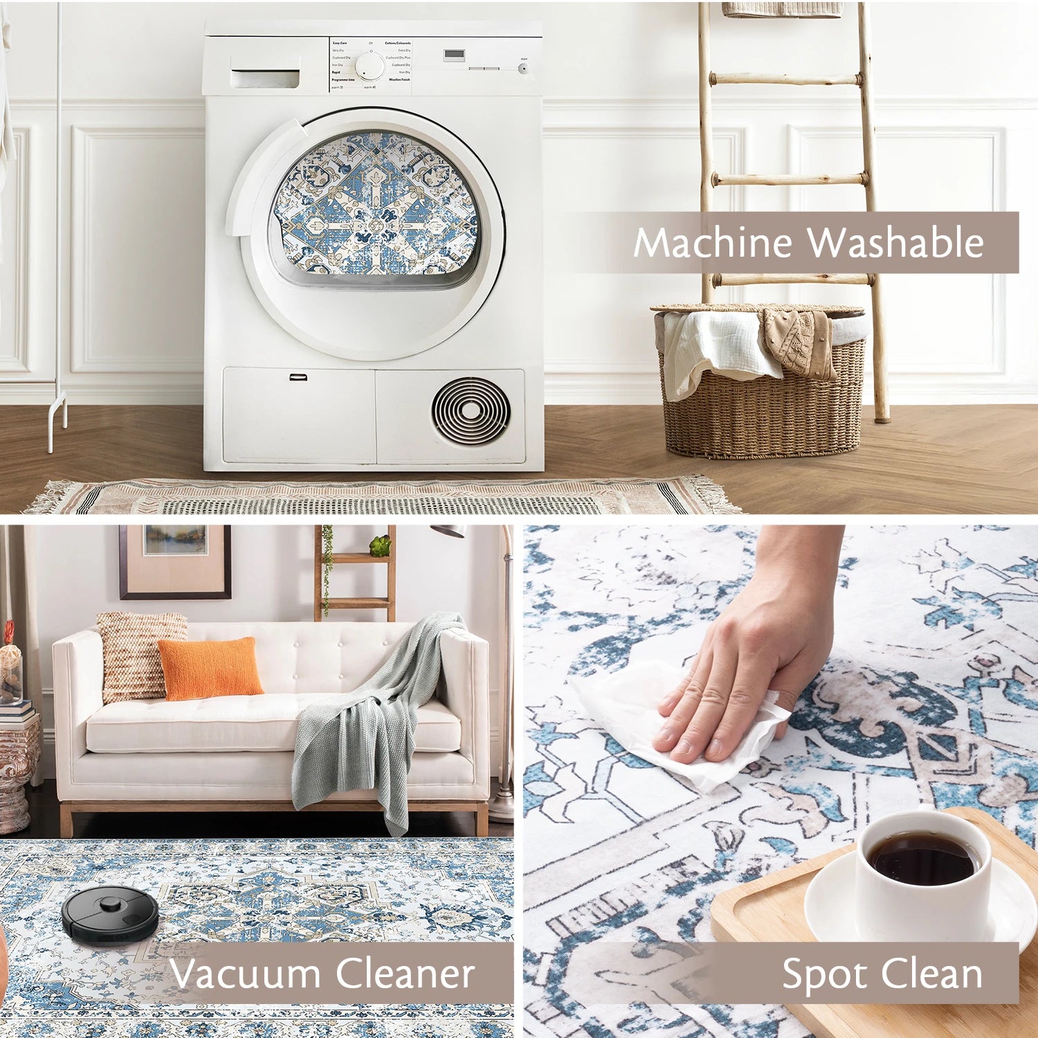 Soft Comfortable Area Rug - handmade